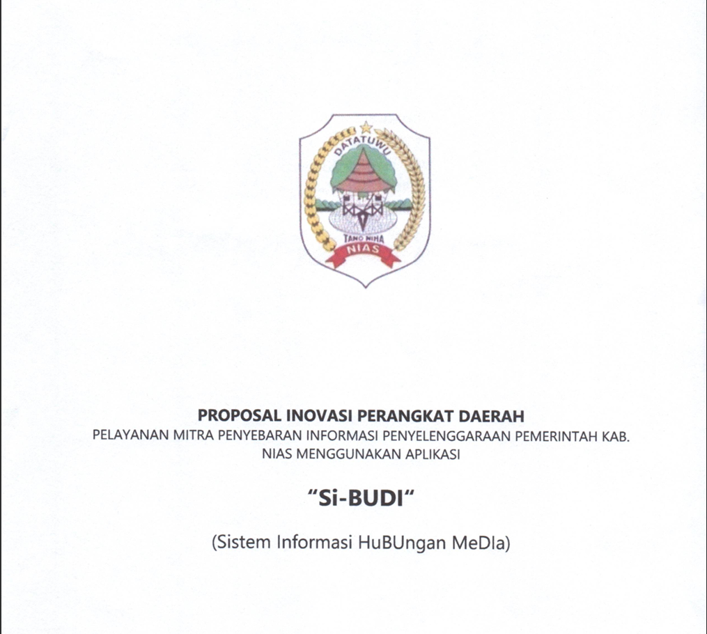Proposal Inovasi Perangkat Daerah SI-BUDI (Sistem Informasi HuBUngan MeDIa