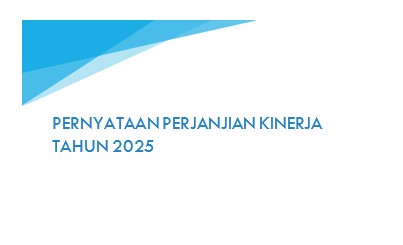 Pernyataan Perjanjian Kinerja Diskominfo Tahun 2025