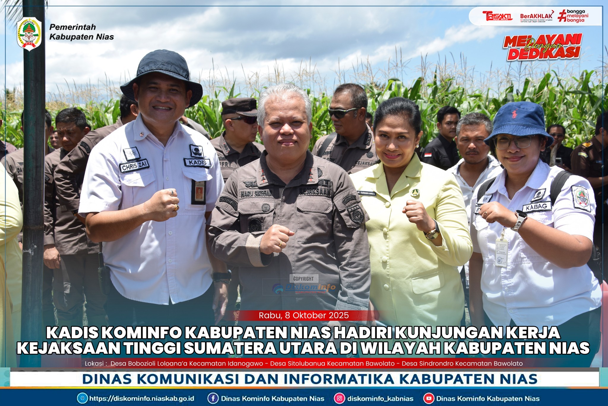 KADIS KOMINFO NIAS HADIRI KUNJUNGAN KERJA KAJATI SUMUT DI KABUPATEN NIAS
