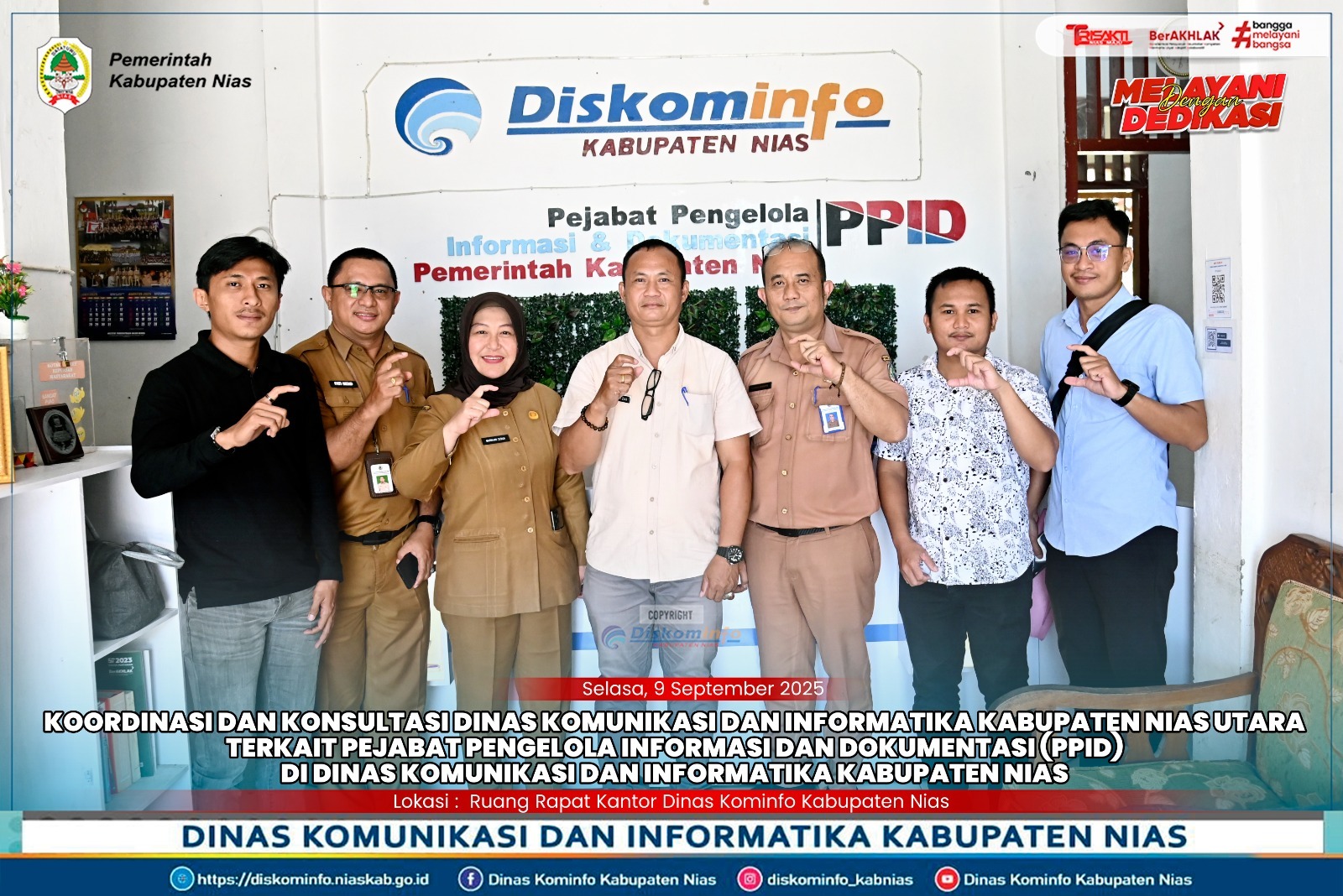 KELOLA PPID, KOMINFO KABUPATEN NIAS UTARA KONSULTASI KE KOMINFO KABUPATEN NIAS