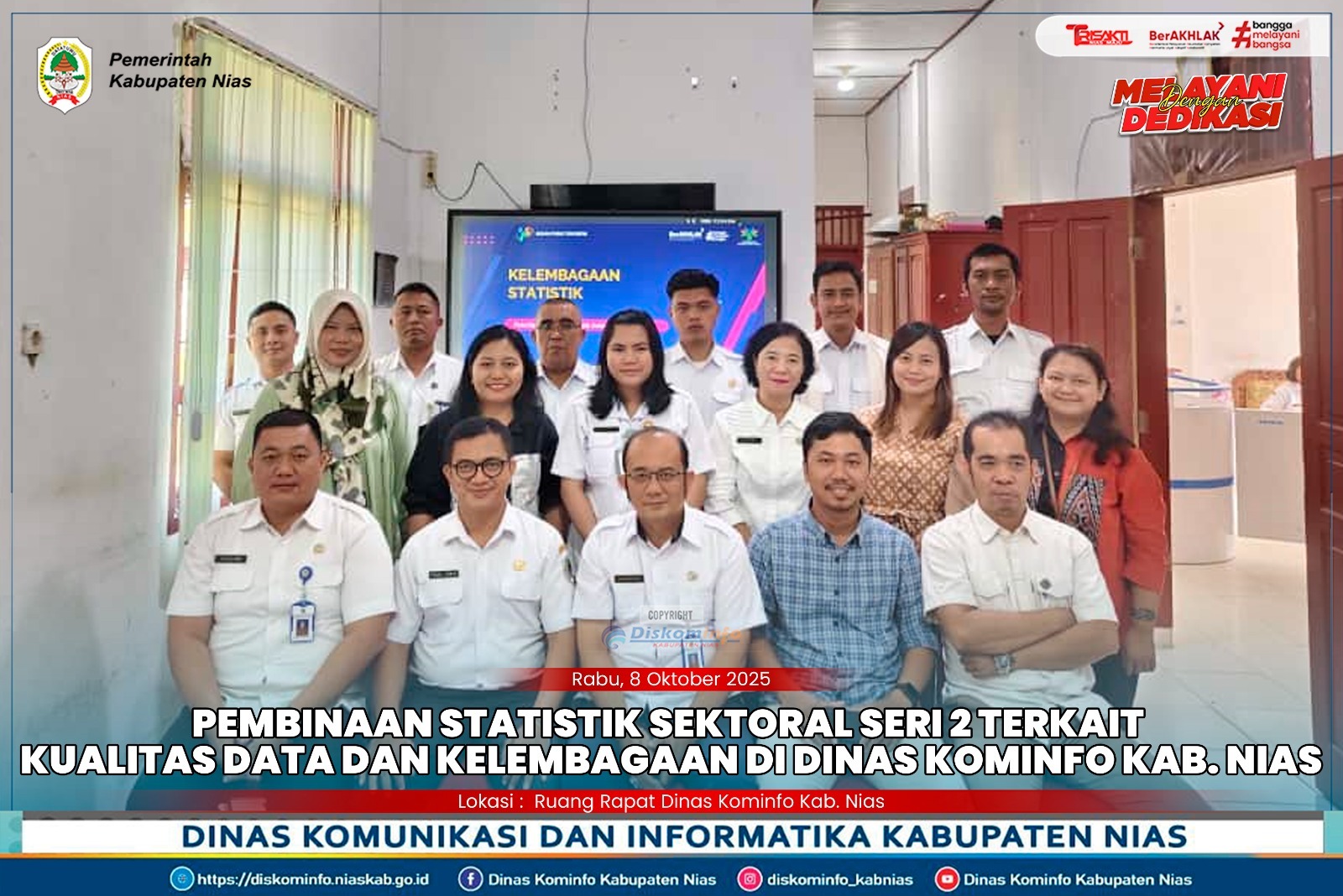 Pemerintah Kabupaten Nias Selenggarakan Pembinaan Statistik Sektoral Seri 2 Tahun 2025